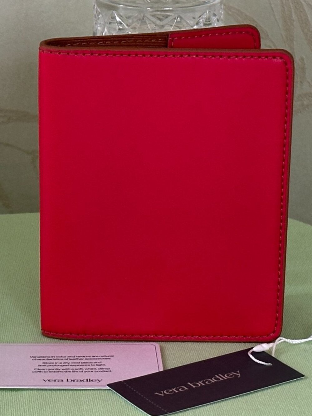 VERA BRADLEY PASSPORT CASE COVER:NWT GOJI BERRY RED